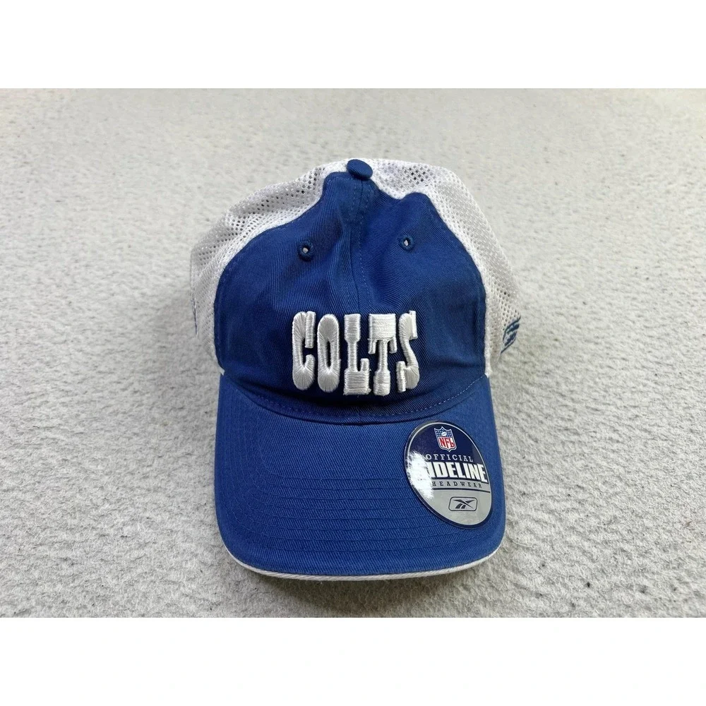 Indianapolis Colts Hat Cap Strap Back Mens One Size NFL Football Sideline Reebok
